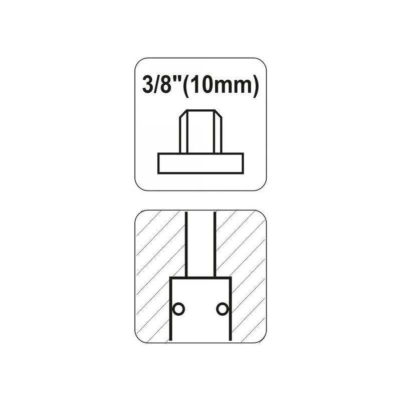 YATO Pneumatikus gyorscsatlakozó 3/8' menetes (YT-2391)