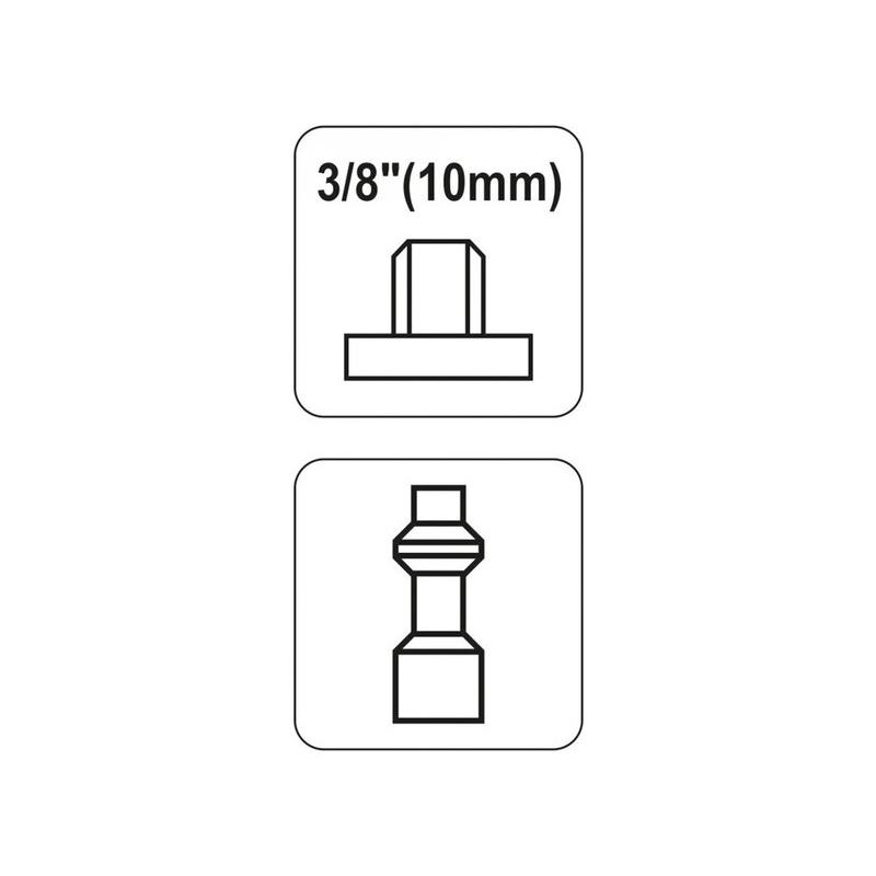 YATO Pneumatikus tömlővég 3/8' menetes (YT-2401)
