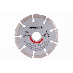 DIAMANT Gyémánt vágókorong 115 x 1,8 x 7,0 x 22,2 mm szegmentált (21111F) DIAMANT Gyémánt vágókorong 115 x 1,8 x 7,0 x 22,2 mm szegmentált (21111F)