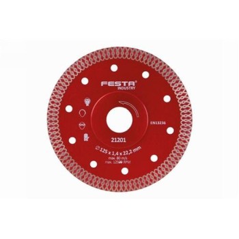 FESTA Gyémánt vágókorong 125 x 1,4 x 22,2 mm folytonos (21201F)