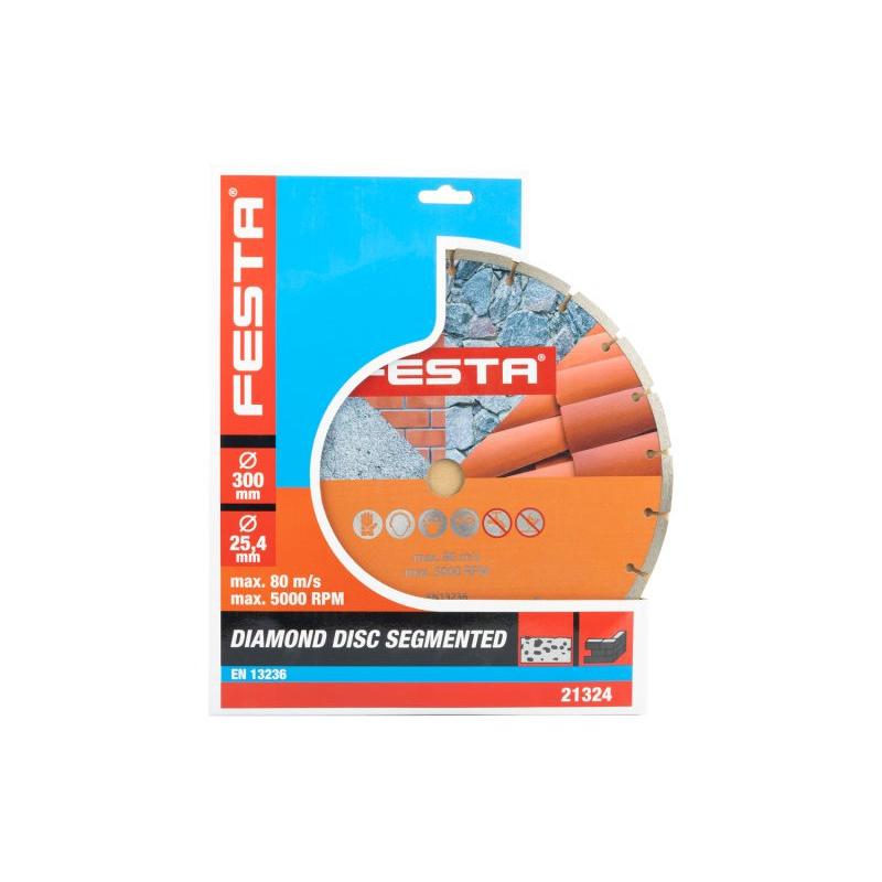 FESTA gyémánt vágókorong 300 x 3,5 x 25,4 mm – szegmentált, 21324F