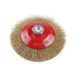 FESTA Döntött körkefe M14 125 x 20 mm sárgaréz bevonat (21902F) FESTA Döntött körkefe M14 125 x 20 mm sárgaréz bevonat (21902F)