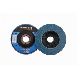 FESTA Lamellás csiszolókorong 115 x 22,2 mm / P100 inox (22143F) FESTA Lamellás csiszolókorong 115 x 22,2 mm / P100 inox (22143F)