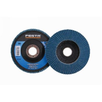 FESTA Lamellás csiszolókorong 125 x 22,2 mm / P80 inox (22147F)