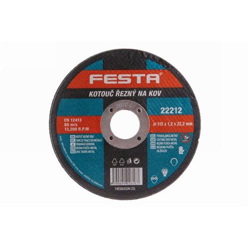 FESTA Vágókorong fémre 115 x 1,2 x 22,2 mm (22212F)