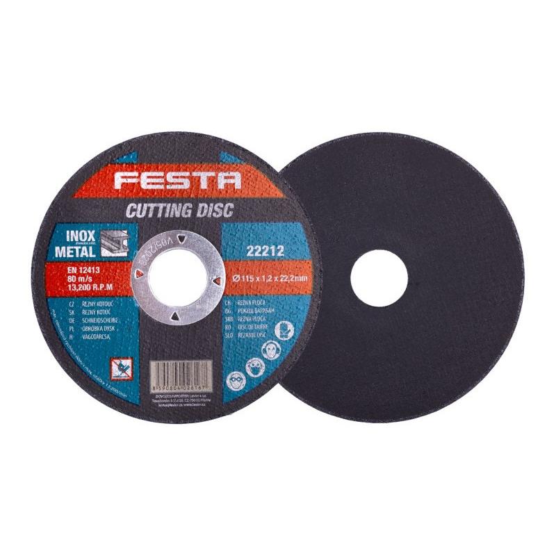 FESTA Vágókorong fémre 115 x 1,2 x 22,2 mm (22212F)