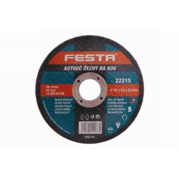 FESTA Vágókorong fémre 115 x 2,0 x 22,2 mm (22215F)