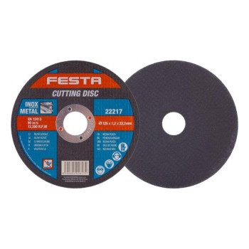 FESTA Vágókorong fémre 125 x 1,2 x 22,2 mm inox (22217F)