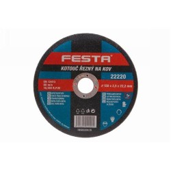FESTA Vágókorong fémre 150 x 2,5 x 22,2 mm (22220F) FESTA Vágókorong fémre 150 x 2,5 x 22,2 mm (22220F)