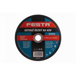 FESTA Vágókorong fémre 180 x 2,5 x 22,2 mm (22222F) FESTA Vágókorong fémre 180 x 2,5 x 22,2 mm (22222F)