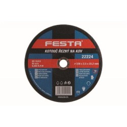 FESTA Vágókorong fémre 230 x 2,5 x 22,2 mm (22224F) FESTA Vágókorong fémre 230 x 2,5 x 22,2 mm (22224F)