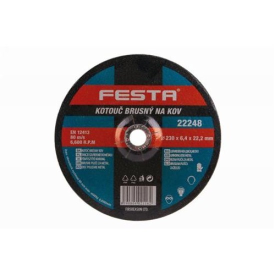 FESTA Tisztítókorong fémre 230 x 6,4 x 22 mm (22248F)