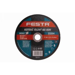 FESTA Vágókorong fémre 180 x 1,6 x 22,2 mm (22254F) FESTA Vágókorong fémre 180 x 1,6 x 22,2 mm (22254F)