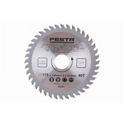 FESTA Fűrésztárcsa fához 115 x 22,2 x 1,8 mm / 40T (22300F) FESTA Fűrésztárcsa fához 115 x 22,2 x 1,8 mm / 40T (22300F)