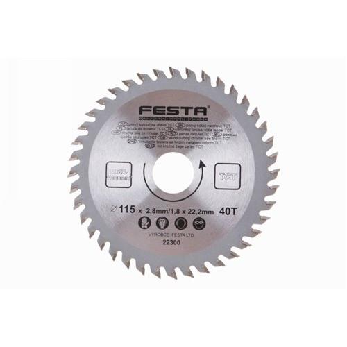 FESTA Fűrésztárcsa fához 115 x 22,2 x 1,8 mm / 40T (22300F)