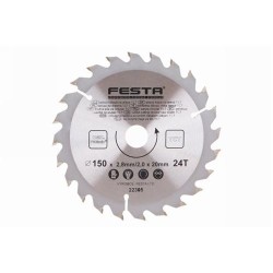 FESTA Fűrésztárcsa fához 150 x 20 x 24T (22305F) FESTA Fűrésztárcsa fához 150 x 20 x 24T (22305F)