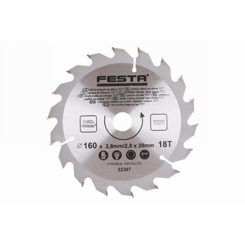 FESTA Fűrésztárcsa fához 160 x 20 x 2,0 mm / 18T (22307F) FESTA Fűrésztárcsa fához 160 x 20 x 2,0 mm / 18T (22307F)