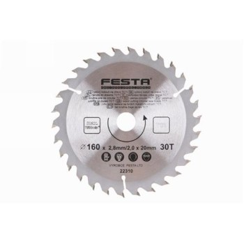 FESTA Fűrésztárcsa fához 160 x 20 x 2,0 mm / 30T (22310F)