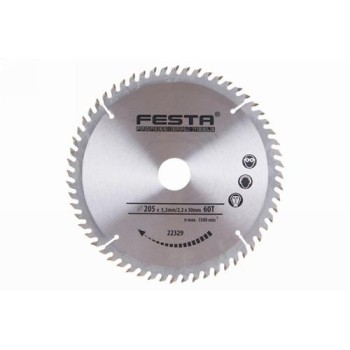 FESTA Fűrésztárcsa fához 205 x 30 x 2,2 mm / 60T (22329F) FESTA Fűrésztárcsa fához 205 x 30 x 2,2 mm / 60T (22329F)