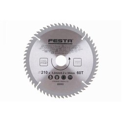 FESTA Fűrésztárcsa fához 210 x 30 x 2,2 mm / 60T (22333F) FESTA Fűrésztárcsa fához 210 x 30 x 2,2 mm / 60T (22333F)