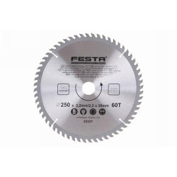 FESTA Fűrésztárcsa fához 250 x 30 x 2,2 mm / 60T (22337F) FESTA Fűrésztárcsa fához 250 x 30 x 2,2 mm / 60T (22337F)