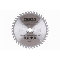 FESTA Fűrésztárcsa fához 300 x 30 x 2,2 mm / 40T (22340F) FESTA Fűrésztárcsa fához 300 x 30 x 2,2 mm / 40T (22340F)
