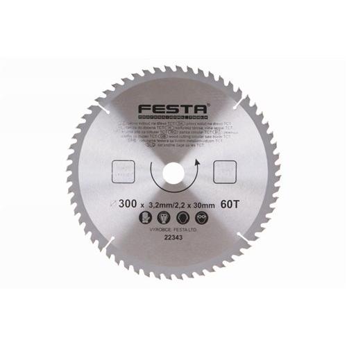 FESTA Fűrésztárcsa fához 300 x 30 x 2,2 mm / 60T (22343F) FESTA Fűrésztárcsa fához 300 x 30 x 2,2 mm / 60T (22343F)