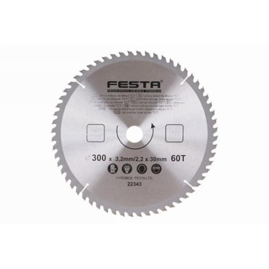 FESTA Fűrésztárcsa fához 300 x 30 x 2,2 mm / 60T (22343F)