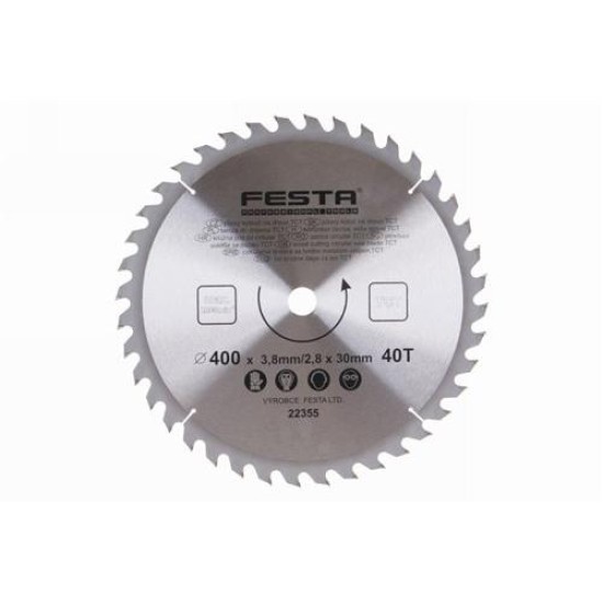 FESTA Fűrésztárcsa fához 400 x 30 x 2,8 mm / 40T (22355F)