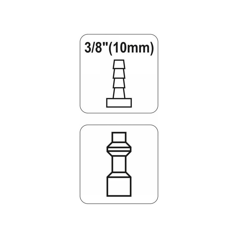 YATO Tömlővég 3/8' csőcsatlakozó (YT-2406)
