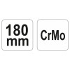YATO Ívelt önzáró fogó 180 mm CrMo (YT-2450) YATO Ívelt önzáró fogó 180 mm CrMo (YT-2450)