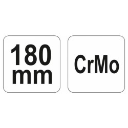 YATO Ívelt önzáró fogó 180 mm CrMo (YT-2450)