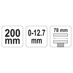 YATO Lapos önzáró fogó 200 mm (YT-2463)