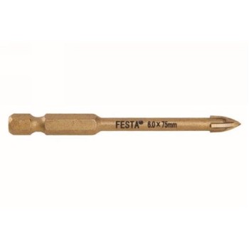 FESTA Üveg- és csempefúrószár 6 mm bit befogású (24782F) FESTA Üveg- és csempefúrószár 6 mm bit befogású (24782F)