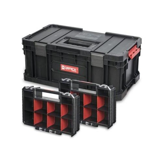 QBRICK SYSTEM TWO PLUS Szerszámosláda + 2 db organiser multi (251606)