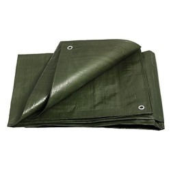 Takaró ponyva 15 m2 (3 x 5) PE profi 200g/m2 Zöld (25162F)