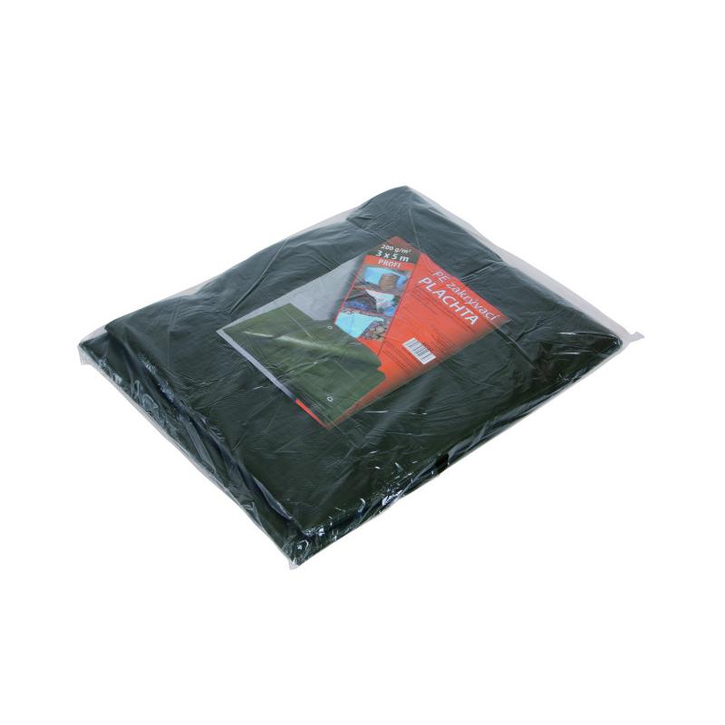 Takaró ponyva 15 m2 (3 x 5) PE profi 200g/m2 Zöld (25162F)