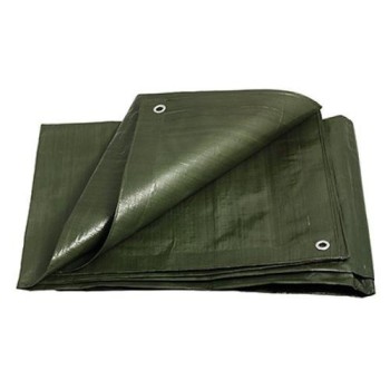 Takaró ponyva 48 m2 (6 x 8) PE profi 200g/m2 Zöld (25167F)