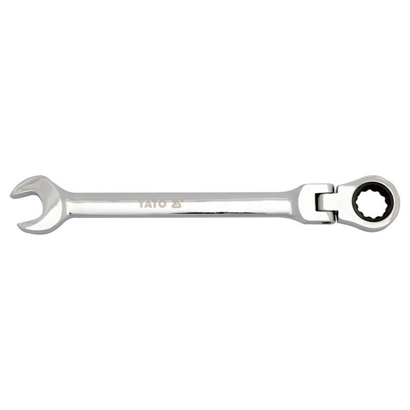 YATO YT-1678 racsnis csuklós csillag-villáskulcs 12 mm CrV 72T 170 mm