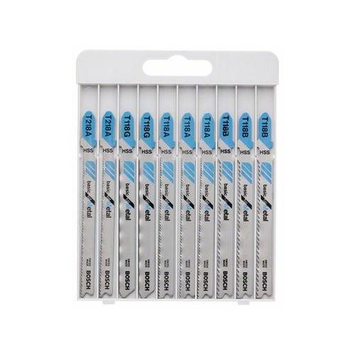 BOSCH Dekopírfűrészlap készlet 10 részes T befogás fémre (2607010631) BOSCH Dekopírfűrészlap készlet 10 részes T befogás fémre (2607010631)