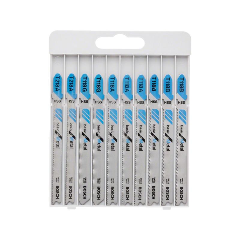 BOSCH Dekopírfűrészlap készlet 10 részes T befogás fémre (2607010631) BOSCH Dekopírfűrészlap készlet 10 részes T befogás fémre (2607010631)