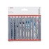 BOSCH Dekopírfűrészlap készlet 10 részes T befogás (fa, fém, pvc) (2607011171) BOSCH Dekopírfűrészlap készlet 10 részes T befogás (fa, fém, pvc) (2607011171)