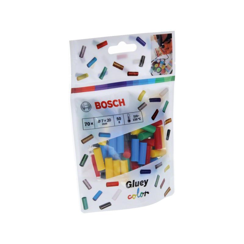 BOSCH Ragasztópatron vegyes színekkel 7 x 20 mm Gluey (70 db/cs) (2608002005)