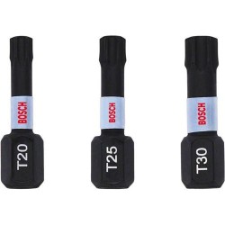 BOSCH Bithegy készlet 3 részes torx T20 / T25 / T30 x 25 mm Impact Control (2608522479) BOSCH Bithegy készlet 3 részes torx T20 / T25 / T30 x 25 mm Impact Control (2608522479)