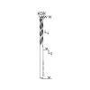 BOSCH Kőzetfúró 3,0 x 90/50 mm kétélű CYL-5 (2608588136)