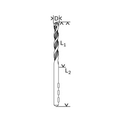 BOSCH Kőzetfúró 3,0 x 90/50 mm kétélű CYL-5 (2608588136) BOSCH Kőzetfúró 3,0 x 90/50 mm kétélű CYL-5 (2608588136)