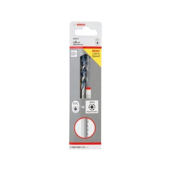 BOSCH Kőzetfúró 8,0 x 100/50 mm kétélű CYL-5 (2608588151)