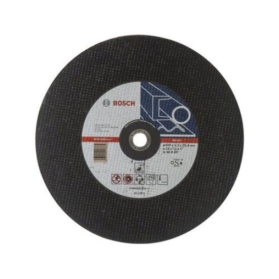 BOSCH Vágókorong fémre 400 x 3,2 x 25,4 mm A 36 R BF Expert for Metal (2608600544)