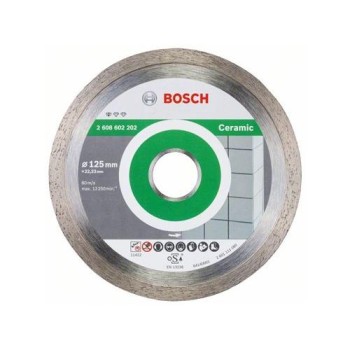 BOSCH Gyémánt vágókorong 125 x 1,6 x 7,0 x 22,2 mm folytonos Standard for Ceramic (2608602202)