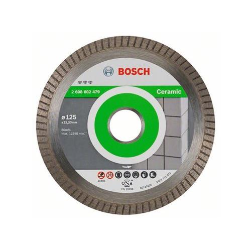 BOSCH Gyémánt vágókorong 125 x 1,4 x 7,0 x 22,2 mm turbo Best for Ceramic (2608602479)